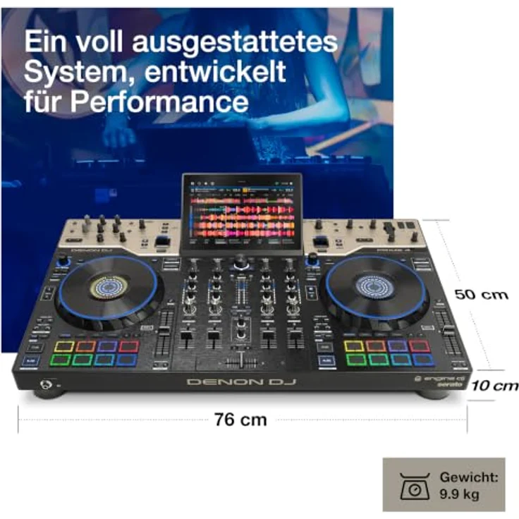 Denon DJ Prime 4 G2, DJ-Controller mit Thon Case Bundle – Bild 12