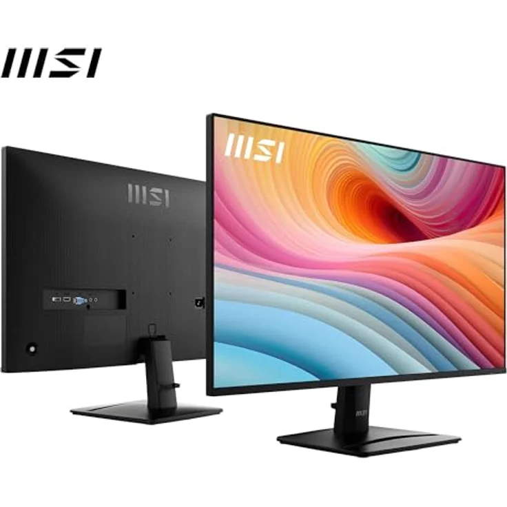 MSI Pro MP275 E2, 27 Zoll Full HD IPS Desktop-Monitor, 120 Hz, randlos, Augenfreundlich, integrierte Lautsprecher, neigbar, HDMI 2.0, DP, D-Sub – Bild 2