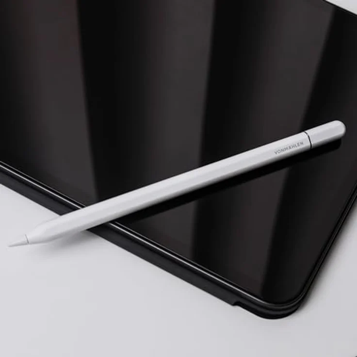 VONMÄHLEN Smart Pencil Eingabestift, weiß, mit Neigungssensitivität und Handballenerkennung, USB-C Ladefunktion, magnetische Befestigung – Bild 5