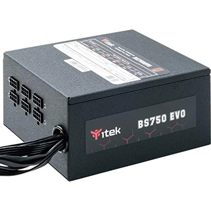 iTek ITPSEBS750 BS750 EVO Netzteil – 750 W, halbmodular, 80 Plus Bronze, HDB Lüfter, aktivem PFC-Schutz – Bild 1