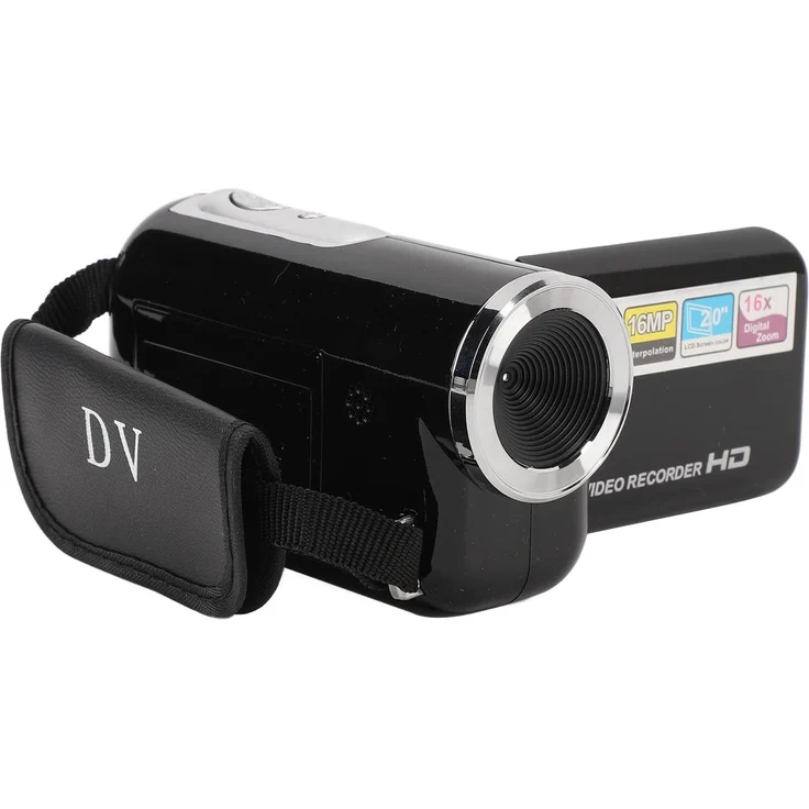 Lixada Camcorder 16MP 1080P mit 16x Digital Zoom, 2.0 Zoll drehbarem Bildschirm, Anti Shake, USB-Anschluss