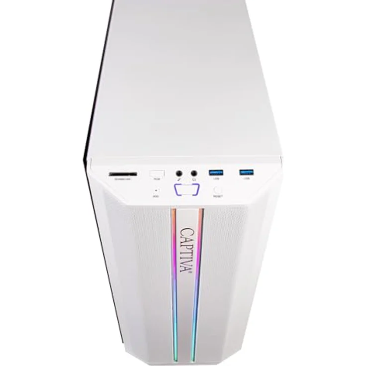 Captiva Advanced Gaming R92-962, Desktop-PC mit AMD Ryzen 5 5500, 16 GB RAM, 500 GB SSD, GeForce RTX 5060, Weiss – Bild 3