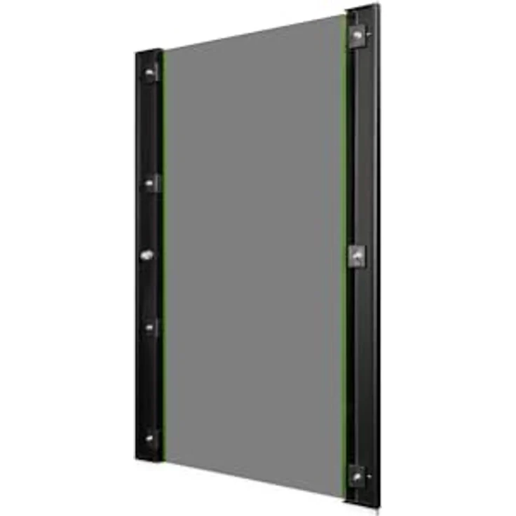 DIGITUS Glas-Ersatztür für Unique Netzwerkschrank, 20 HE, Sicherheitsglas mit Schloss und Schlüssel, Schwarz – Bild 2