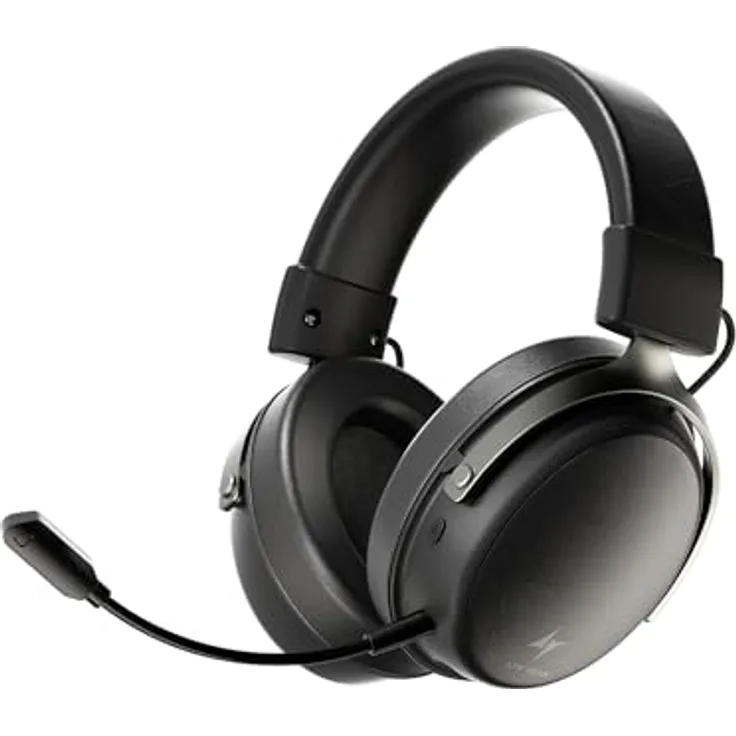 ATK Neptune N9 Pro, Kabelloses Gaming-Headset mit geringer Latenz und integriertem Mikrofon, schwarz