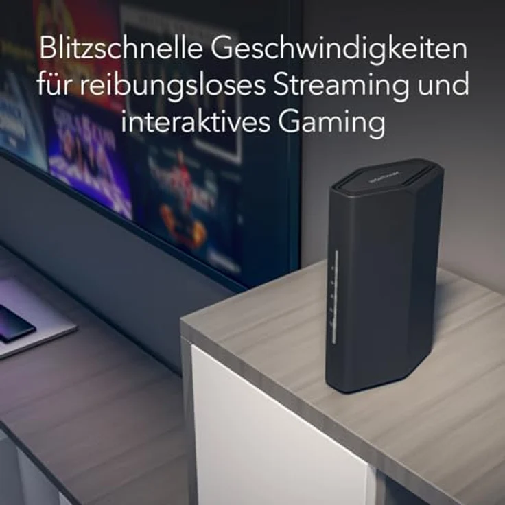 Netgear Nighthawk Dual-Band WiFi 7-Router (RS100) – bis zu 3,6 GBit/s, 135 m² Abdeckung, 50 Geräte – 2,5-Gig-Internetanschluss – Bild 3