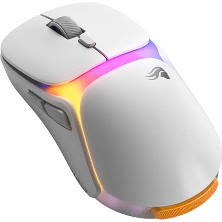 Glorious Gaming Model O3, Wireless-Gaming-Maus mit Wechsel-Akku-System InfinitePlay, 30K DPI-Sensor, 8K Abfragerate, optische Switches, ultraleicht (66 g), RGB – Weiß – Bild 1