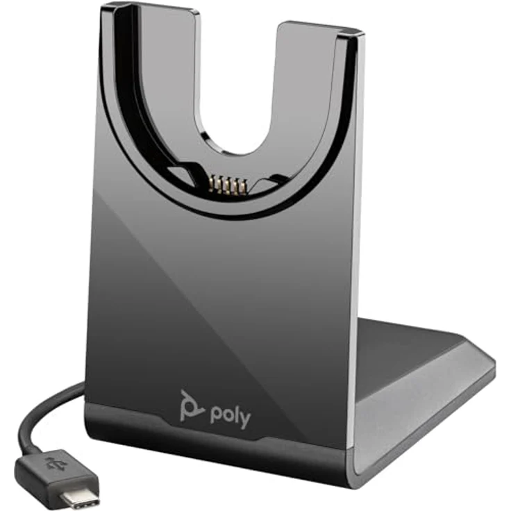 POLY Voyager Focus 2, Stereo Bluetooth On-ear Headset mit bester Audioqualität, Schwarz – Bild 1