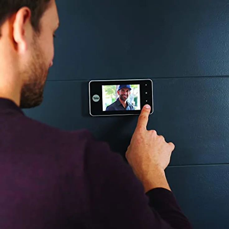 Yale DDV 500 - Digitaler Türspion, Silber, DDV 4500 mit Live-Ansicht und Nachtsicht – Bild 5