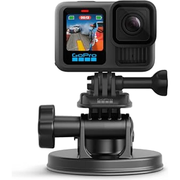 GoPro Front Saugnapfhalterung - gebogene, vertikale Schnellspannschnalle, 2 x Schwenkarme, Rändelschrauben (Offizielles GoPro-Zubehör) – Bild 4