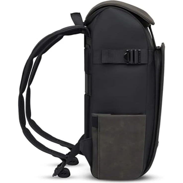 Kapten & Son Bali Medium Backpack, Laptoprucksack mit 18L Volumen, gepolstertem Laptopfach und Trolleyhalterung, All Black – Bild 4