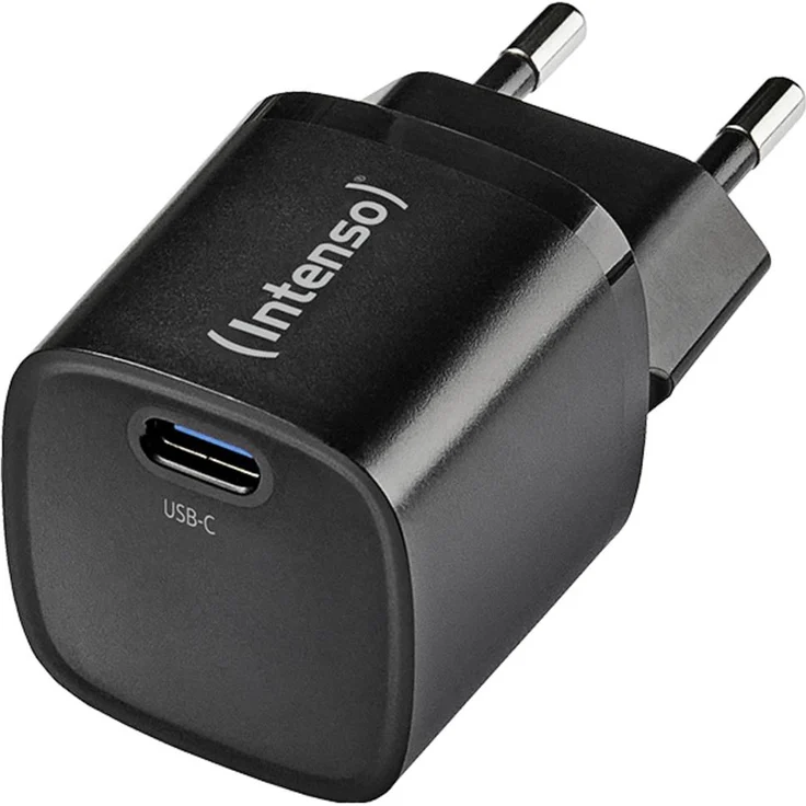 Intenso Power Adapter W30C², 30 W GaN USB-C® Ladegerät mit USB Power Delivery, Schwarz