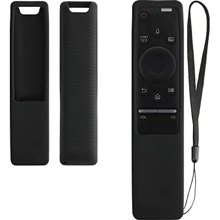 kwmobile Hülle Fernbedienung kompatibel mit Samsung BN59-01274A / BN59-01330B Hülle - Silikon Case für TV Zubehör in Schwarz – Bild 3