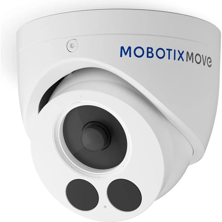 Mobotix Move Vandal-Turret Kamera 5 MP, 97° Sichtfeld, IR-LED bis 30m, Netzwerkkamera, Weiss