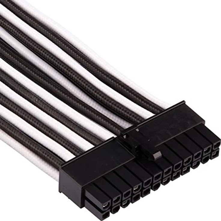Corsair Premium Sleeved Netzteil Pro-Kabel-Set Typ4 (Generation 4-Serie) Weiß-Schwarz – Bild 2