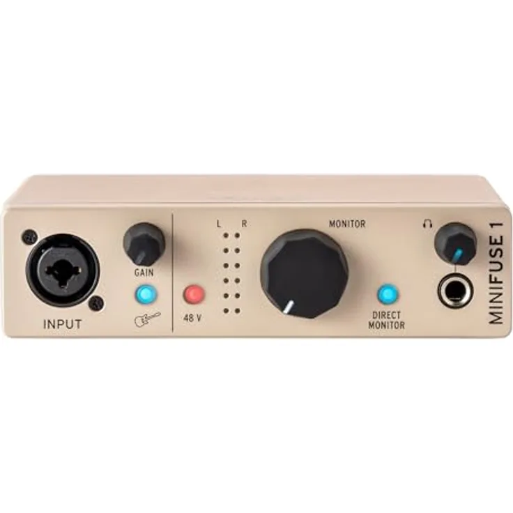 Arturia MiniFuse 1, Audio-Interface in Champagne mit 1 Kanal
