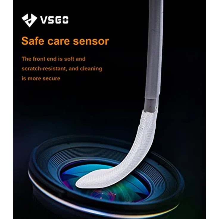 VSGO 24 Stück Sensor Reinigungsset, Trockene CCD-CMOS Reinigungsstäbchen für Nikon, Sony, Canon DSLR-Kameras, ergonomisches Design, 24mm Größe – Bild 4