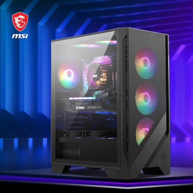 MSI PC-Gehäuse MSI Midi MAG Forge 120A Airflow, Gehärtetes Glas, ARGB-Lüfter, ATX Support – Bild 5