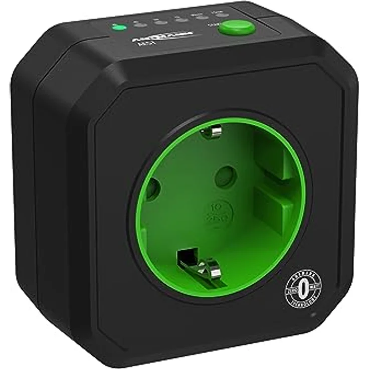 ANSMANN Timer Steckdose, kompakte Energiespar Steckdose mit Countdown Timer für Innen, schwarz, 2500W, kein Standby Verbrauch – Bild 1