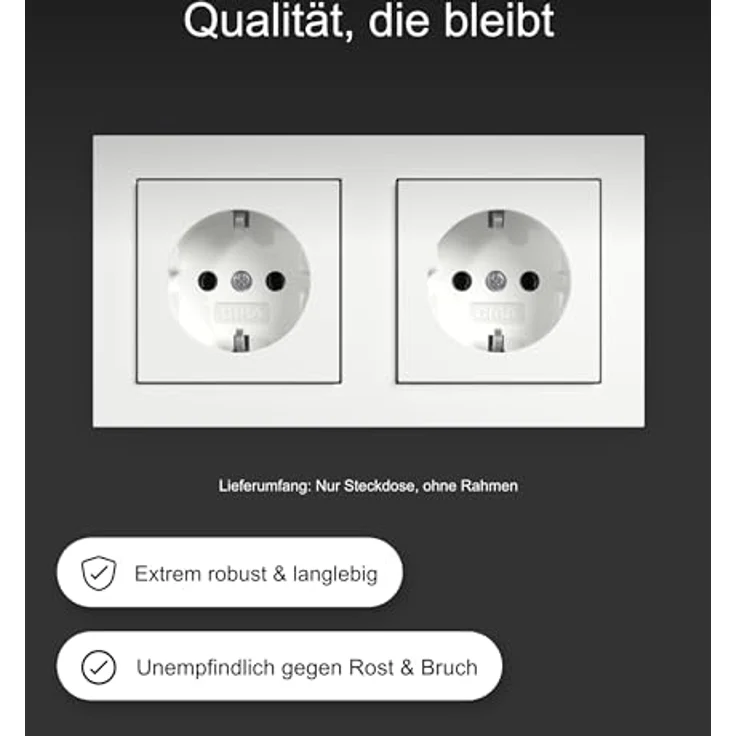 Gira 445303 SCHUKO-Steckdose mit Shutter Berührungsschutz System 55 Reinweiß glänzend – Bild 5