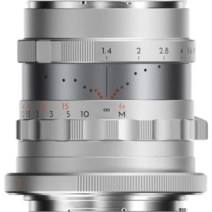 THYPOCH Simera 28mm f1.4, Full-Frame Objektiv für Canon RF Mount, silber, großes Bokeh, Click und de-click Blenden Modus, Naheinstellgrenze 0.4 m – Bild 2