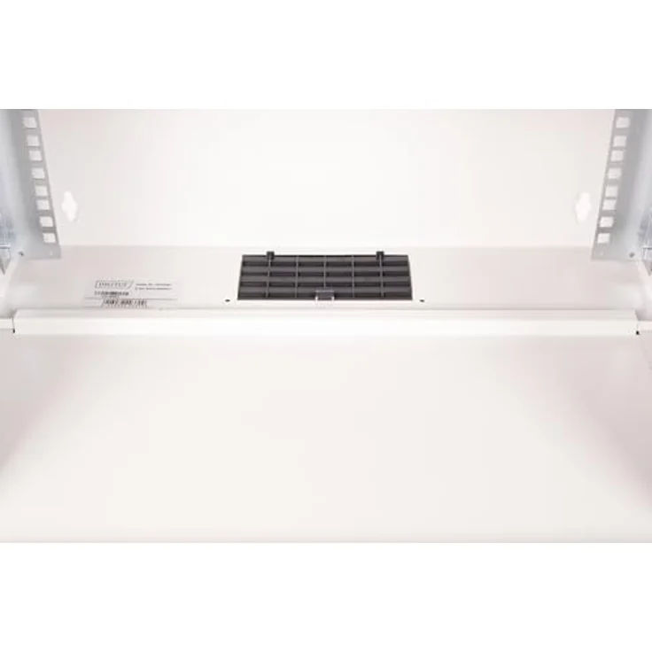 DIGITUS Netzwerkschrank - 19-Zoll Rack 7 HE - Unmontiert - Wandmontage - 400 mm Tiefe - 327 mm Nutztiefe - Traglast 60 kg - perforierte Stahltür - Grau – Bild 4