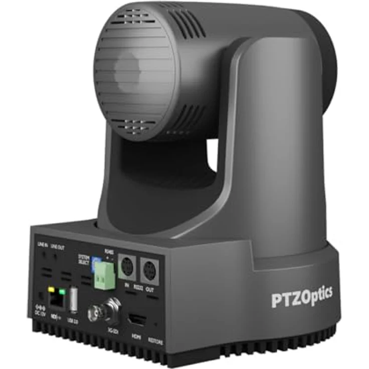 PTZOptics Move 4K, Netzwerkkamera mit 12x optischem Zoom, Auto-Tracking und 4K UHD, Grau – Bild 6