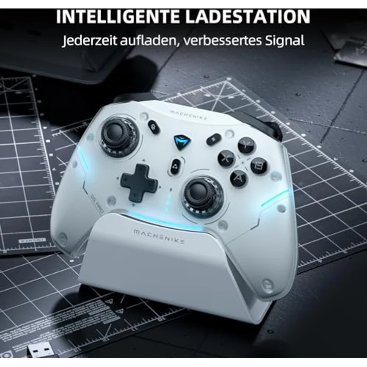 Machenike G5Pro Max Wireless Game Controller mit Smart Dock und 1000Hz Refresh Rate - Grau – Bild 5