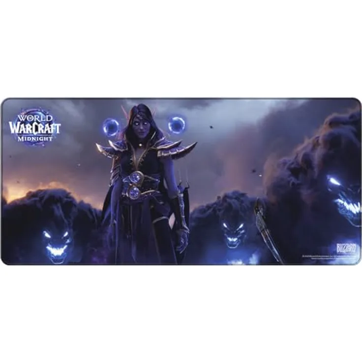 Blizzard World Of WarCraft: Midnight Xalatath XL-Mousepad mit Premium-„Speed“-Oberfläche, wasserabweisend und rutschfester Gummibasis