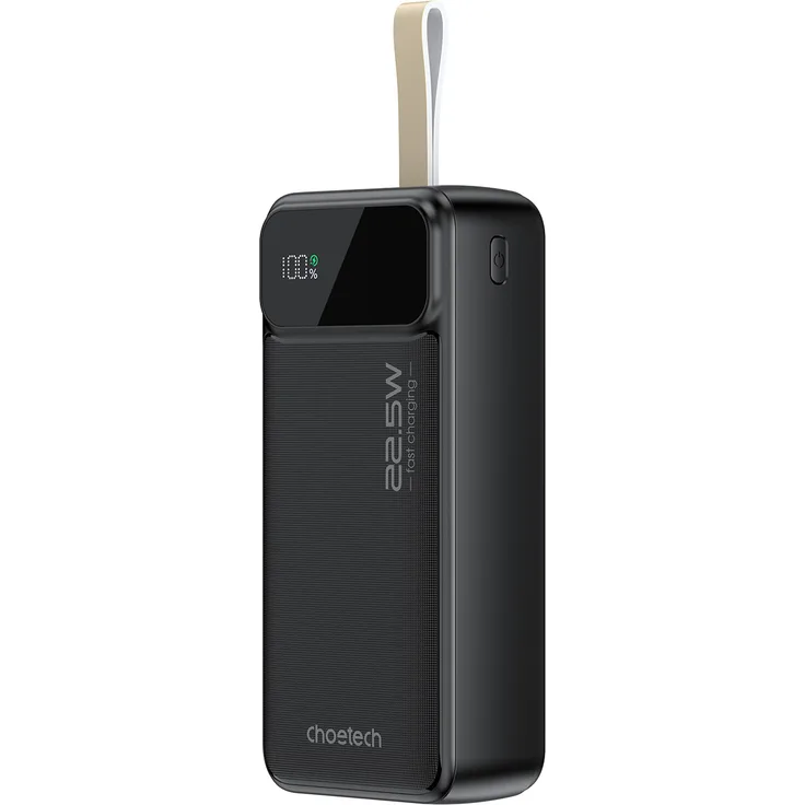 CHOETECH B730 30000mAh 22,5W PD Powerbank, Schwarz
