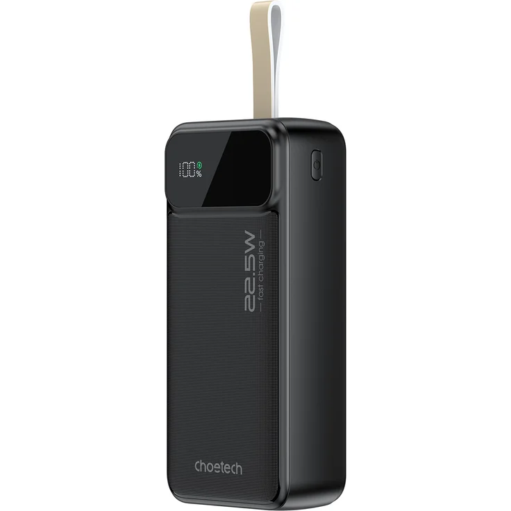 CHOETECH B730 30000mAh 22,5W PD Powerbank, Schwarz
