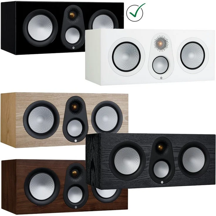 MONITOR AUDIO Center-Lautsprecher Silver C250 7G Echtholzfurnier / Lack, 200 W, Heimkino – Bild 1