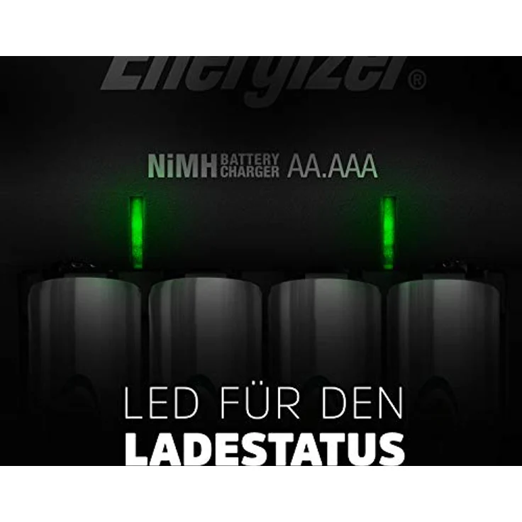 Energizer Ladegerät Batterien, Recharge Base, für Wiederaufladbare Batterien der Größen AA und AAA – Bild 5