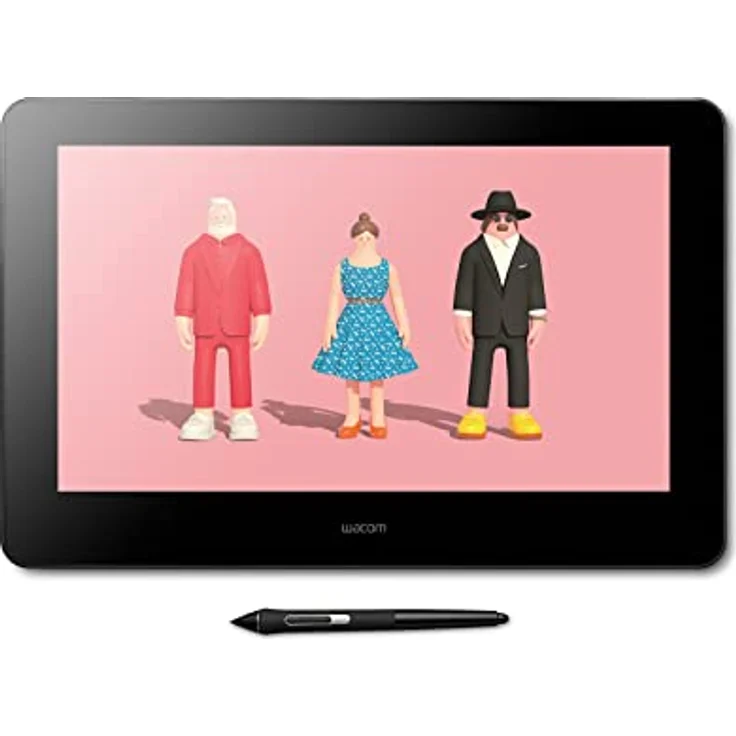 Wacom Cintiq Pro 16 Grafiktablett mit 4k Display für professionelle Designer & Künstler (15,6 Zoll Display, Multitouch, 98% Adobe RGB, drucksensitiver Stift, eingebaute ExpressKeys), Schwarz – Bild 1