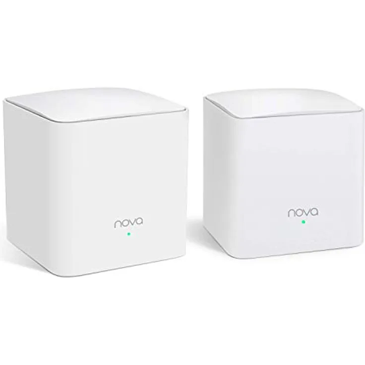 Tenda Nova erweiterbar mit Mehreren Würfel, Kindersicherung, kompatibel mit Alexa weiß MW5s-2 Pack Couverture WiFi de 200㎡
