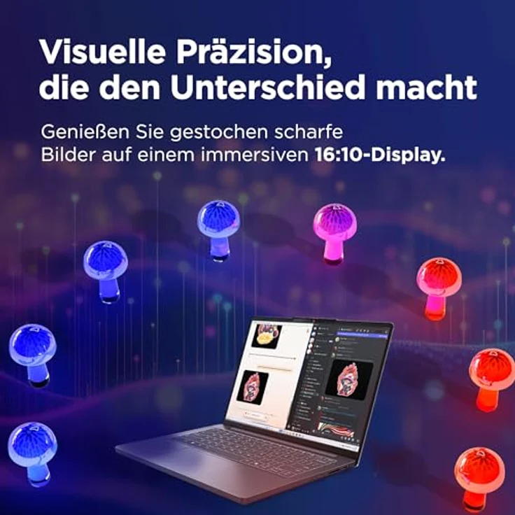 Lenovo IdeaPad Slim 3i Laptop, 14" WUXGA Display, Intel Core i5 13420H, 16GB RAM, 512GB SSD, Intel UHD Grafik, Windows 11, QWERTZ, Luna Grau, 3 Monate Premium Care – Bild 4