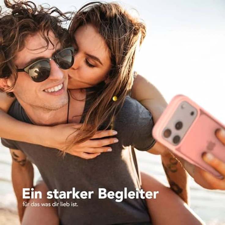 EAZY CASE Outdoor Hülle für iPhone 17 Pro, Matte Schutzhülle mit Ultra Aufprallschutz, Stoßfest, Kratzfest und Kameraschutz - Rosa – Bild 2