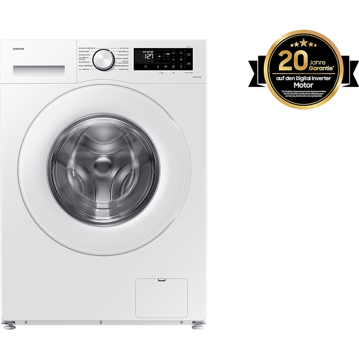 Samsung WW5000D, Waschmaschine, EEK: A (-10%), mit Ecobubble™ und Hygiene-Dampf, 11 kg White