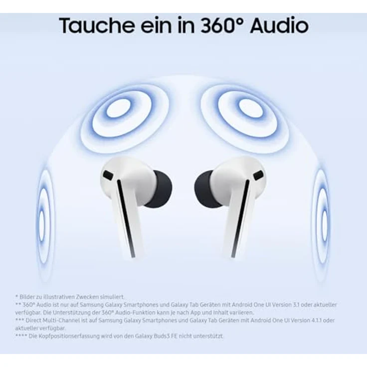 SAMSUNG Galaxy Buds3 FE, In-ear Kopfhörer mit ANC und 30 Stunden Akku, Bluetooth, Schwarz – Bild 5