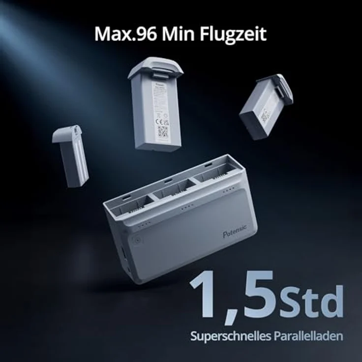 Potensic ATOM 4K GPS Drohne, 3-Achsen-Gimbal, 96 Min. Flugzeit, 6KM FPV Übertragung, visueller Follow, unter 249g, für Anfänger und Erwachsene – Bild 5