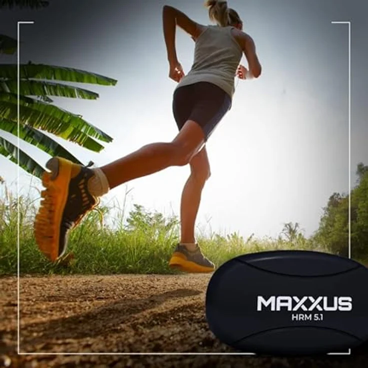 MAXXUS Brustgurt - Herzfrequenz Monitor HRM 5.1, Uncodiert 5,3 kHz, ANT+, Bluetooth (1-tlg), Kompatibel mit Polar, Garmin, Strava, Zwift, Pulsmesser, Pulsgurt, atmungsaktives Material, erweiterter Sendereichweite – Bild 6