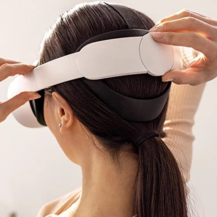 Oculus META 137237, Elite Gurt für Meta Quest 2, frontmontiertes Display, Schwarz, Weiß, 175 mm – Bild 5