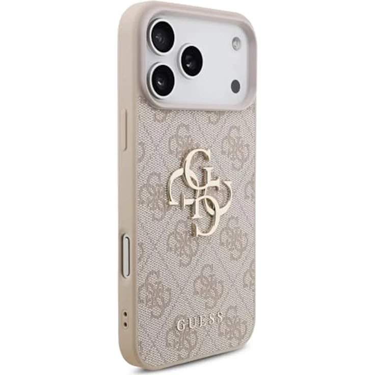 CG MOBILE Guess 4G Groß Logo Hülle für iPhone 17 Pro, Kunstleder Hardcase in Pink mit hohem Schutz – Bild 4