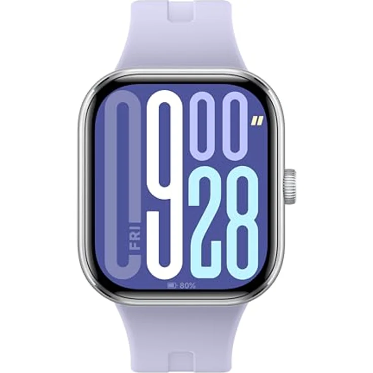 Xiaomi Redmi Watch 5 – 2.07" AMOLED, 60Hz, 24 Tage Akku, 150+ Sportmodi, 5ATM wasserfest, GNSS, Herzfrequenz & SPO₂-Sensor, Bluetooth Calling, Aluminium-Rahmen, drehbare Krone, Lavender Purple, Smartwatch – Bild 3