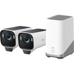 eufy Security eufycam 3 Pro 2+1 2-Kamera-Set, Überwachungskamera Aussen, Überwachungssystem, 4K, MaxColor Vision, Solarstrom, Radar und PIR Bewegungserkennung, 16GB Speicher, HomeKit & Alexa kompatibel