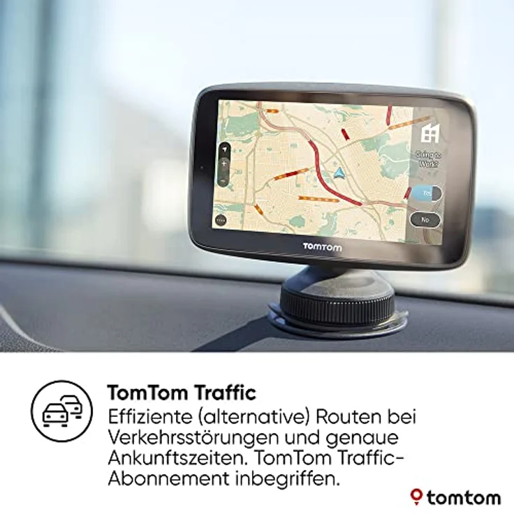 TomTom GO Navigator, 6 Zoll Navigationsgerät mit TomTom Traffic, weltweiten Karten-Updates und Wi-Fi, Bluetooth Freisprechfunktion – Bild 3