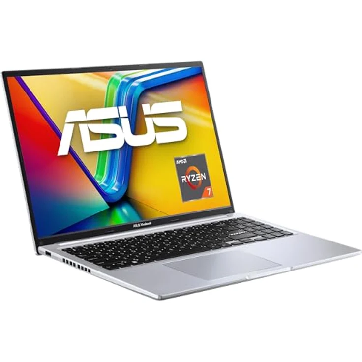 ASUS Vivobook 16 M1605YA Laptop | 16" WUXGA IPS Display, AMD Ryzen 7 7730U, 16GB RAM, 512GB SSD, AMD Radeon, Win11 Home, QWERTZ, Cool Silver – Bild 2