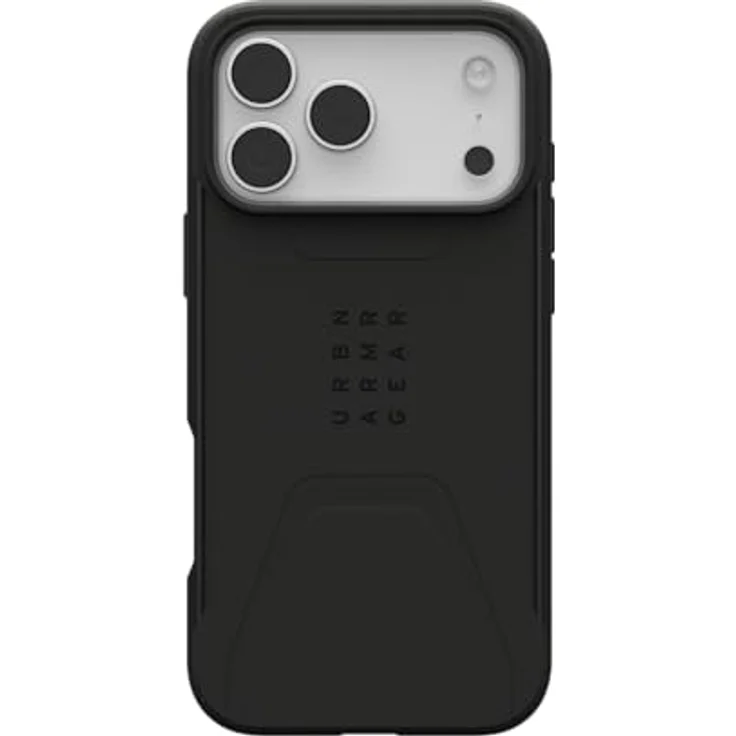URBAN ARMOR GEAR Civilian MS Case für Apple iPhone 17 Pro Max, sturzfeste Handyhülle mit Wireless Charging, magnetischer Aufladung und erhöhtem Rand, schwarz – Bild 3