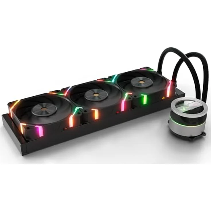 Valkyrie Dragonfang ARGB, 360mm Wasserkühlung mit RGB-Beleuchtung, schwarz – Bild 6