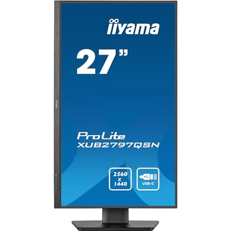 iiyama Prolite XUB2797QSN-B2 27" IPS LED-Monitor WQHD 100Hz USB-C Dock 65W LAN Schwarz – Bild 4