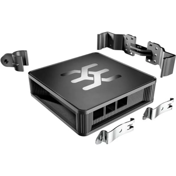 Weidmüller UH20-RPI-4-BASE SBC-Gehäuse Passend für (Entwicklungskits): Raspberry Pi Schwarz, Modulares Gehäuse mit Magnethalterung, Schraubmöglichkeit und zweiseitigen Einschubwänden – Bild 1